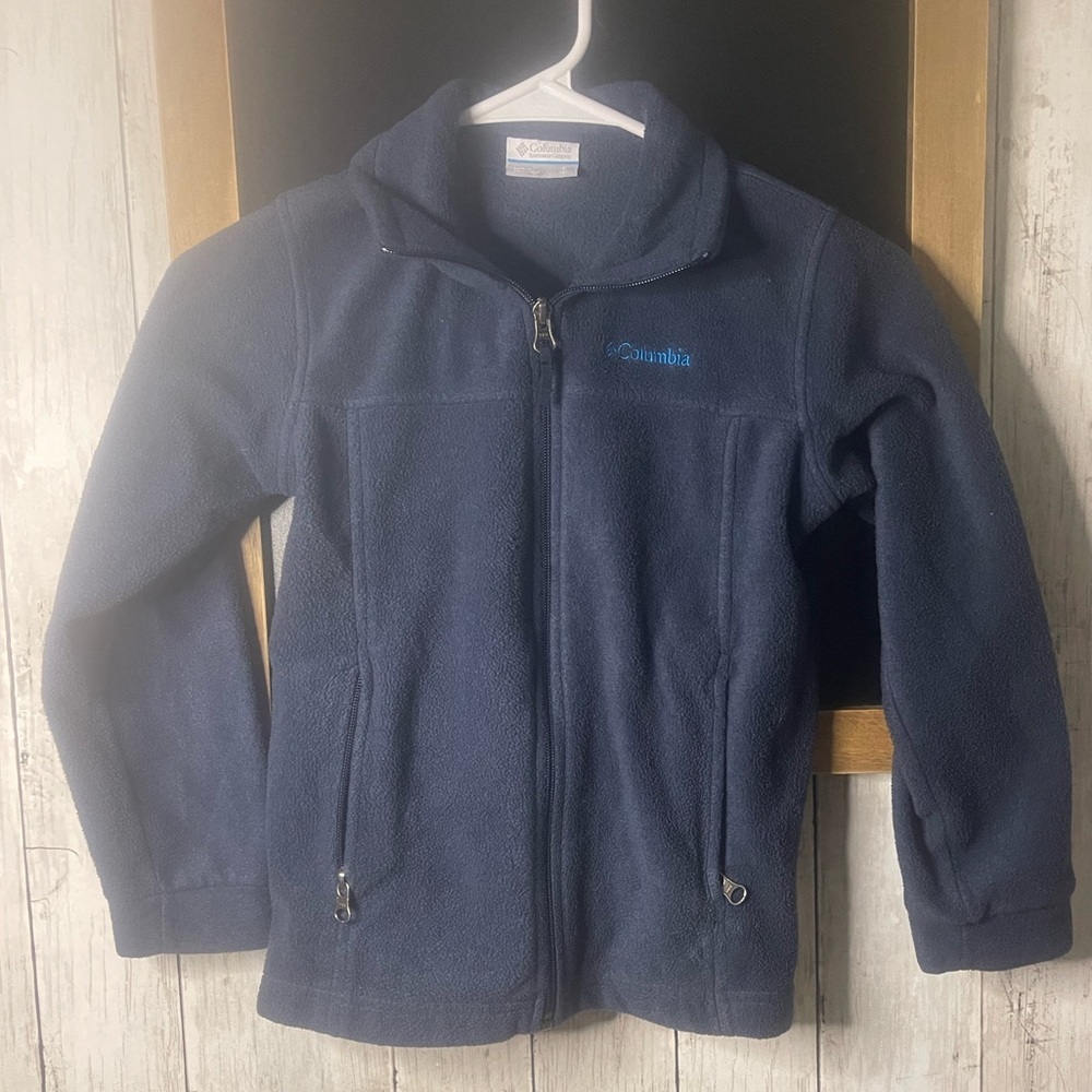Columbia Fleece Jacket Boys Size Small (8) Blue